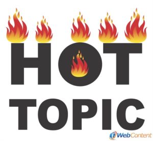 Include hot topics in your content writing for websites.